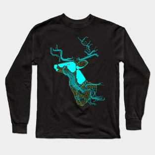 electronic deer Long Sleeve T-Shirt